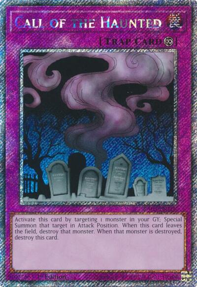Call of the Haunted (Platinum Secret Rare) (RA03-EN108) [Quarter Century Bonanza]