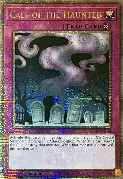 Call of the Haunted (Quarter Century Secret Rare) (RA03-EN108) [Quarter Century Bonanza]