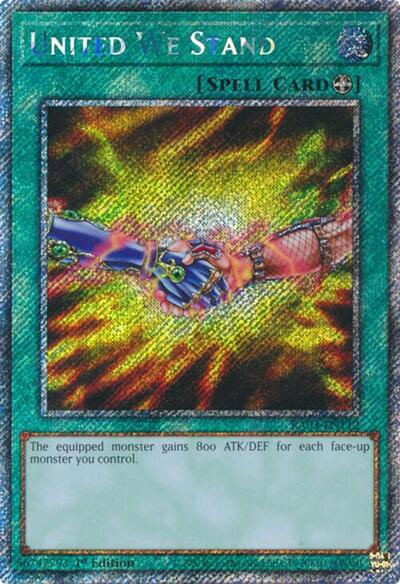 United We Stand (Platinum Secret Rare) (RA03-EN112) [Quarter Century Bonanza]