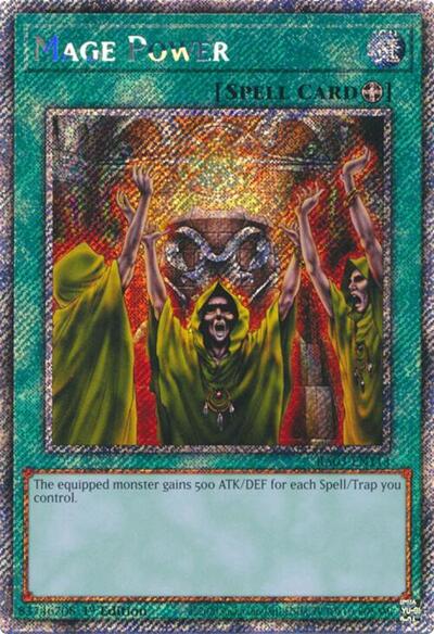 Mage Power (Platinum Secret Rare) (RA03-EN113) [Quarter Century Bonanza]