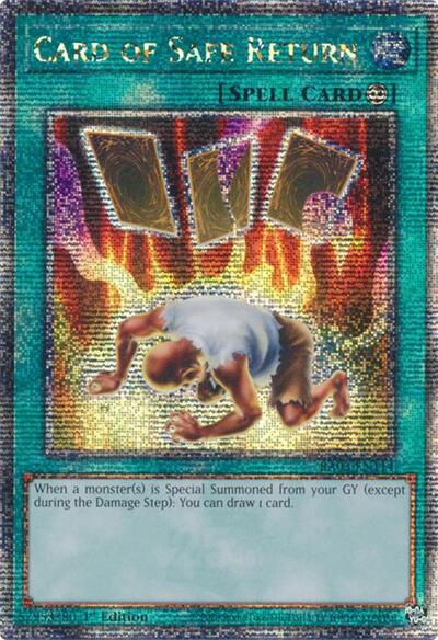 Card of Safe Return (Quarter Century Secret Rare) (RA03-EN114) [Quarter Century Bonanza]