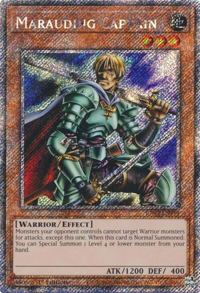 Marauding Captain (Platinum Secret Rare) (RA03-EN118) [Quarter Century Bonanza]