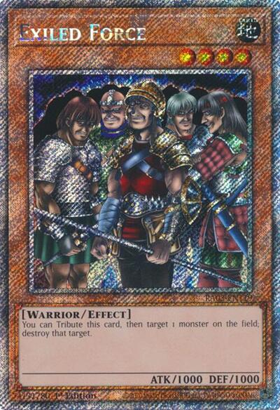 Exiled Force (Platinum Secret Rare) (RA03-EN119) [Quarter Century Bonanza]