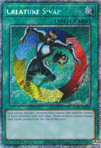 Creature Swap (Platinum Secret Rare) (RA03-EN120) [Quarter Century Bonanza]