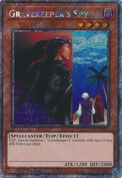 Gravekeeper's Spy (Platinum Secret Rare) (RA03-EN121) [Quarter Century Bonanza]