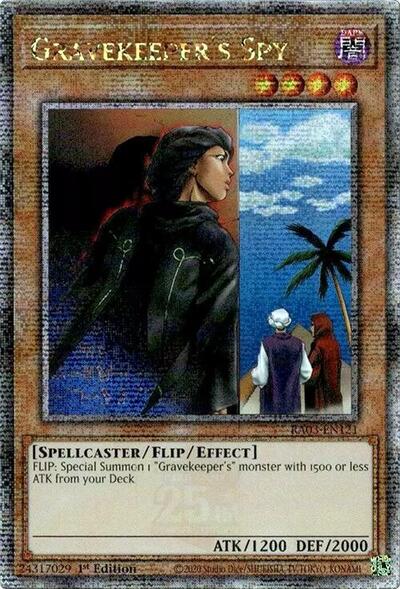 Gravekeeper's Spy (Quarter Century Secret Rare) (RA03-EN121) [Quarter Century Bonanza]
