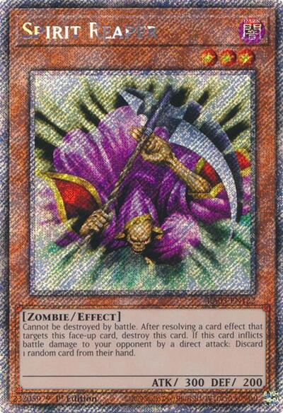 Spirit Reaper (Platinum Secret Rare) (RA03-EN122) [Quarter Century Bonanza]