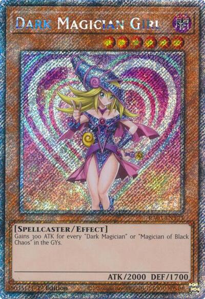 Dark Magician Girl (Platinum Secret Rare) (A) (RA03-EN123) [Quarter Century Bonanza]