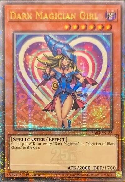 Dark Magician Girl (Quarter Century Secret Rare) (A) (RA03-EN123) [Quarter Century Bonanza]