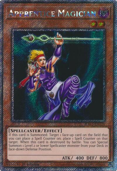 Apprentice Magician (Platinum Secret Rare) (RA03-EN124) [Quarter Century Bonanza]
