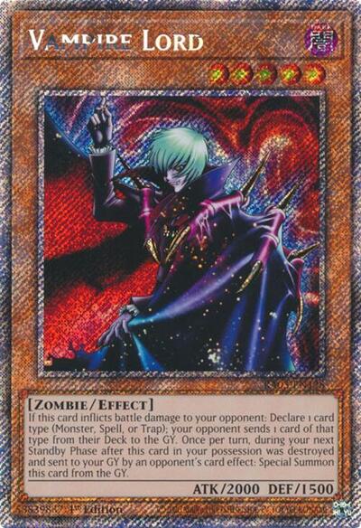 Vampire Lord (Platinum Secret Rare) (RA03-EN128) [Quarter Century Bonanza]