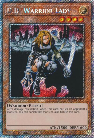 D.D. Warrior Lady (Platinum Secret Rare) (RA03-EN129) [Quarter Century Bonanza]