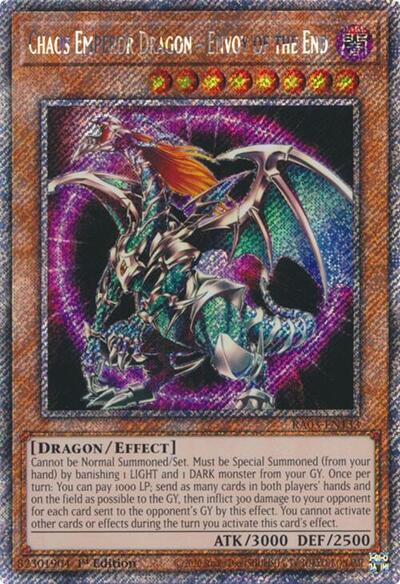 Chaos Emperor Dragon - Envoy of the End (Platinum Secret Rare) (RA03-EN133) [Quarter Century Bonanza]