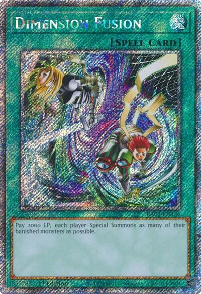 Dimension Fusion (Platinum Secret Rare) (RA03-EN136) [Quarter Century Bonanza]