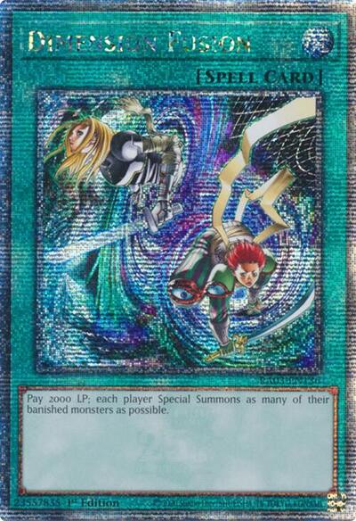 Dimension Fusion (Quarter Century Secret Rare) (RA03-EN136) [Quarter Century Bonanza]