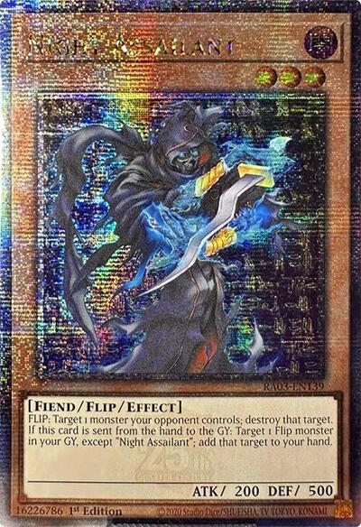 Night Assailant (Quarter Century Secret Rare) (RA03-EN139) [Quarter Century Bonanza]