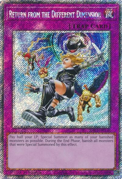 Return from the Different Dimension (Platinum Secret Rare) (RA03-EN140) [Quarter Century Bonanza]
