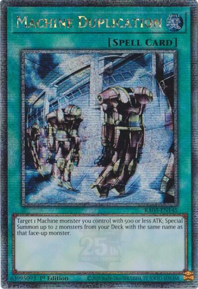 Machine Duplication (Quarter Century Secret Rare) (RA03-EN145) [Quarter Century Bonanza]