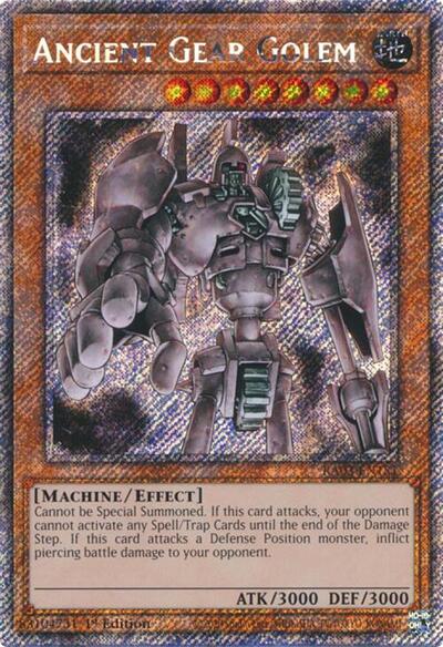Ancient Gear Golem (Platinum Secret Rare) (RA03-EN151) [Quarter Century Bonanza]