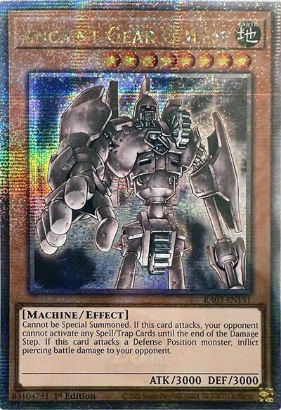 Ancient Gear Golem (Quarter Century Secret Rare) (RA03-EN151) [Quarter Century Bonanza]