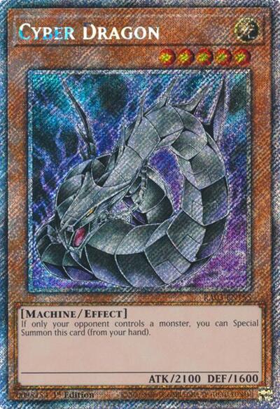 Cyber Dragon (Platinum Secret Rare) (RA03-EN155) [Quarter Century Bonanza]