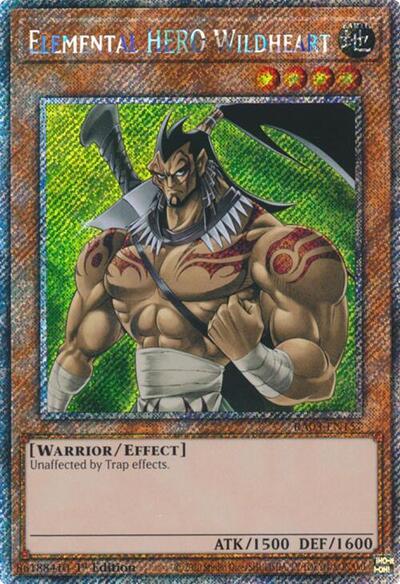 Elemental HERO Wildheart (Platinum Secret Rare) (RA03-EN157) [Quarter Century Bonanza]