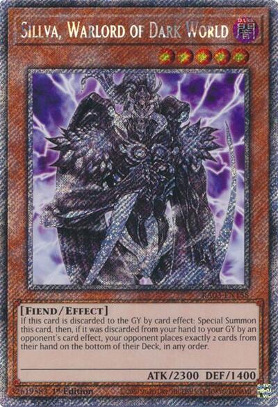 Sillva, Warlord of Dark World (Platinum Secret Rare) (RA03-EN158) [Quarter Century Bonanza]
