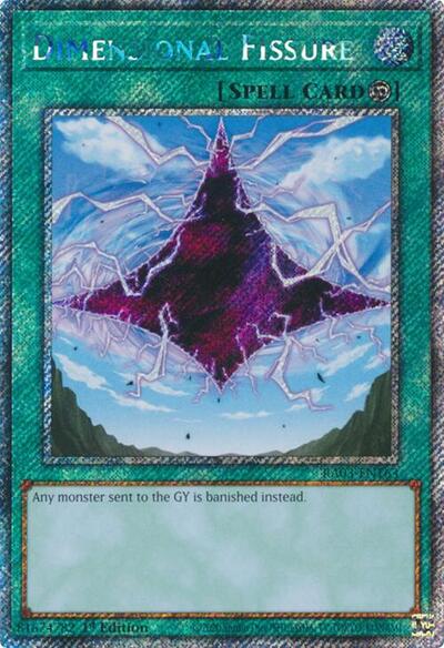 Dimensional Fissure (Platinum Secret Rare) (RA03-EN163) [Quarter Century Bonanza]