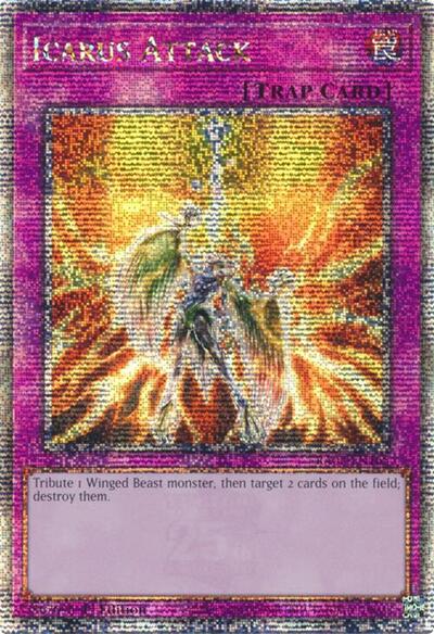 Icarus Attack (Quarter Century Secret Rare) (RA03-EN165) [Quarter Century Bonanza]