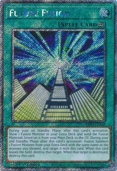 Future Fusion (Platinum Secret Rare) (RA03-EN168) [Quarter Century Bonanza]