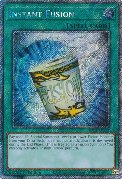 Instant Fusion (Platinum Secret Rare) (RA03-EN171) [Quarter Century Bonanza]
