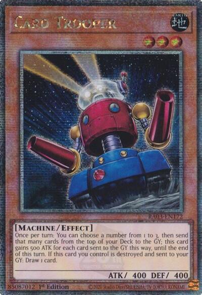 Card Trooper (Quarter Century Secret Rare) (RA03-EN172) [Quarter Century Bonanza]