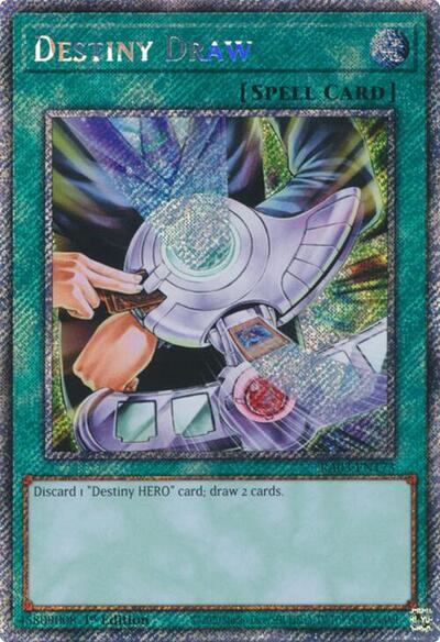 Destiny Draw (Platinum Secret Rare) (RA03-EN173) [Quarter Century Bonanza]