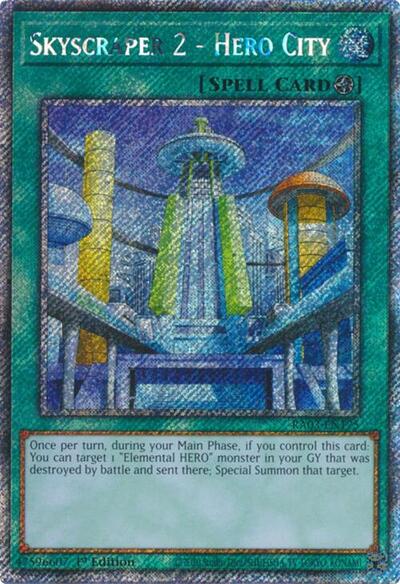 Skyscraper 2 - Hero City (Platinum Secret Rare) (RA03-EN175) [Quarter Century Bonanza]