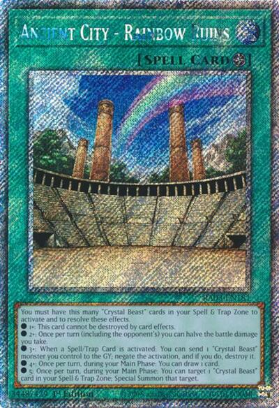 Ancient City - Rainbow Ruins (Platinum Secret Rare) (RA03-EN181) [Quarter Century Bonanza]
