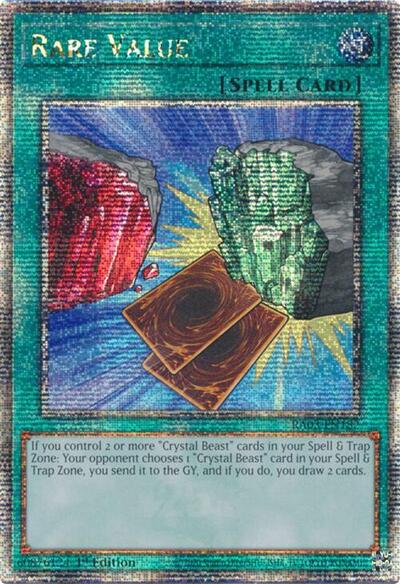Rare Value (Quarter Century Secret Rare) (RA03-EN182) [Quarter Century Bonanza]