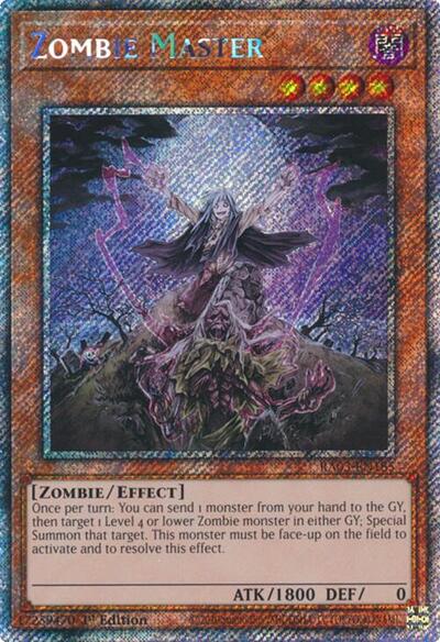 Zombie Master (Platinum Secret Rare) (RA03-EN185) [Quarter Century Bonanza]