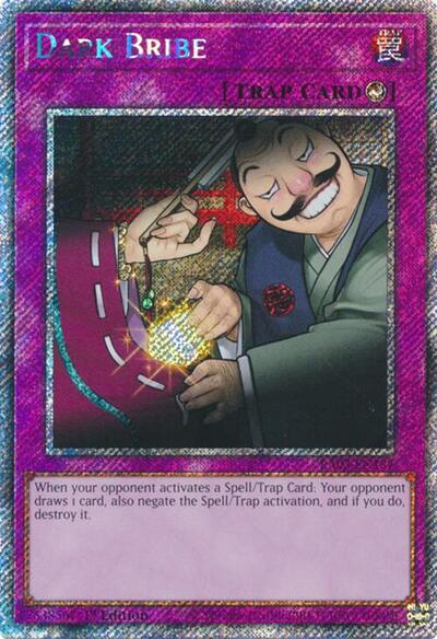 Dark Bribe (Platinum Secret Rare) (RA03-EN187) [Quarter Century Bonanza]