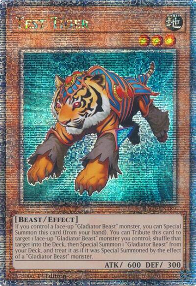 Test Tiger (Quarter Century Secret Rare) (RA03-EN189) [Quarter Century Bonanza]
