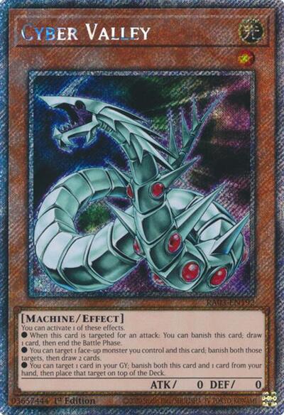 Cyber Valley (Platinum Secret Rare) (RA03-EN192) [Quarter Century Bonanza]