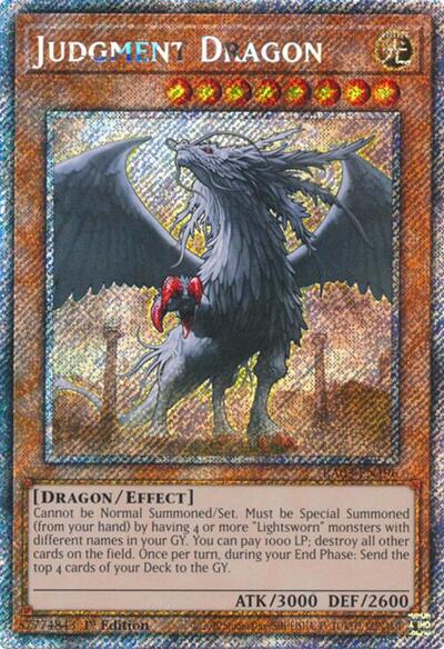 Judgment Dragon (Platinum Secret Rare) (RA03-EN196) [Quarter Century Bonanza]