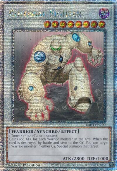 Colossal Fighter (Quarter Century Secret Rare) (RA03-EN200) [Quarter Century Bonanza]