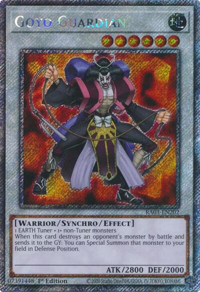 Goyo Guardian (Platinum Secret Rare) (RA03-EN202) [Quarter Century Bonanza]
