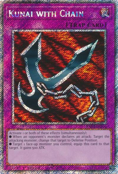 Kunai with Chain (Platinum Secret Rare) (RA03-EN204) [Quarter Century Bonanza]
