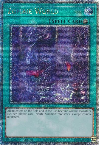 Zombie World (Quarter Century Secret Rare) (RA03-EN205) [Quarter Century Bonanza]