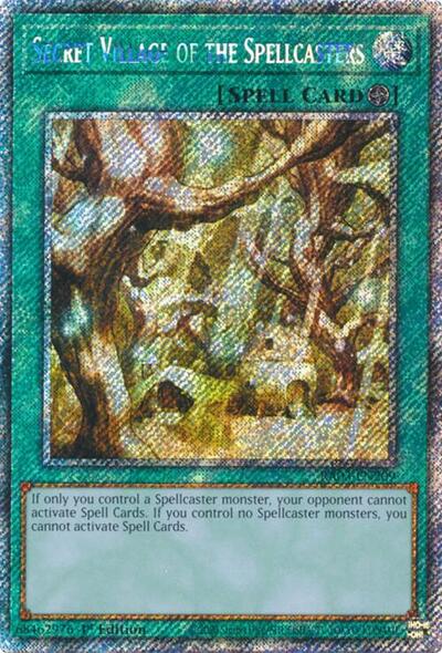 Secret Village of the Spellcasters (Platinum Secret Rare) (RA03-EN209) [Quarter Century Bonanza]