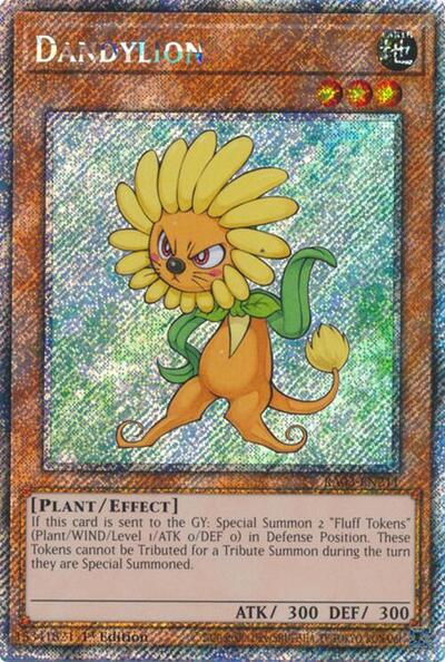 Dandylion (Platinum Secret Rare) (RA03-EN211) [Quarter Century Bonanza]