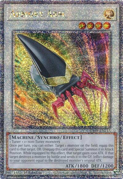 Armory Arm (Quarter Century Secret Rare) (RA03-EN213) [Quarter Century Bonanza]