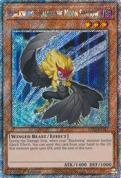 Blackwing - Kalut the Moon Shadow (Platinum Secret Rare) (RA03-EN217) [Quarter Century Bonanza]