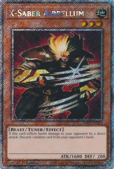 X-Saber Airbellum (Platinum Secret Rare) (RA03-EN221) [Quarter Century Bonanza]